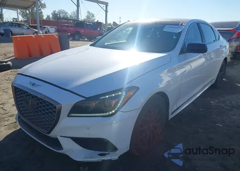 2018 Genesis G80 3.3T Sport z USA, uszkodzony, nr VIN KMHGN4JB9JU219147
